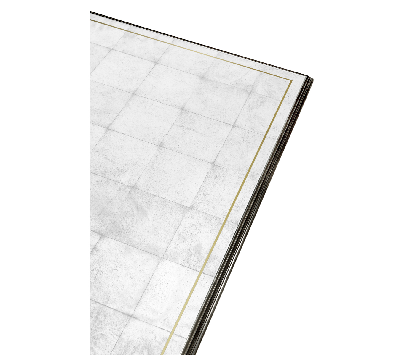 Églomisé and Bronze Square Coffee Table