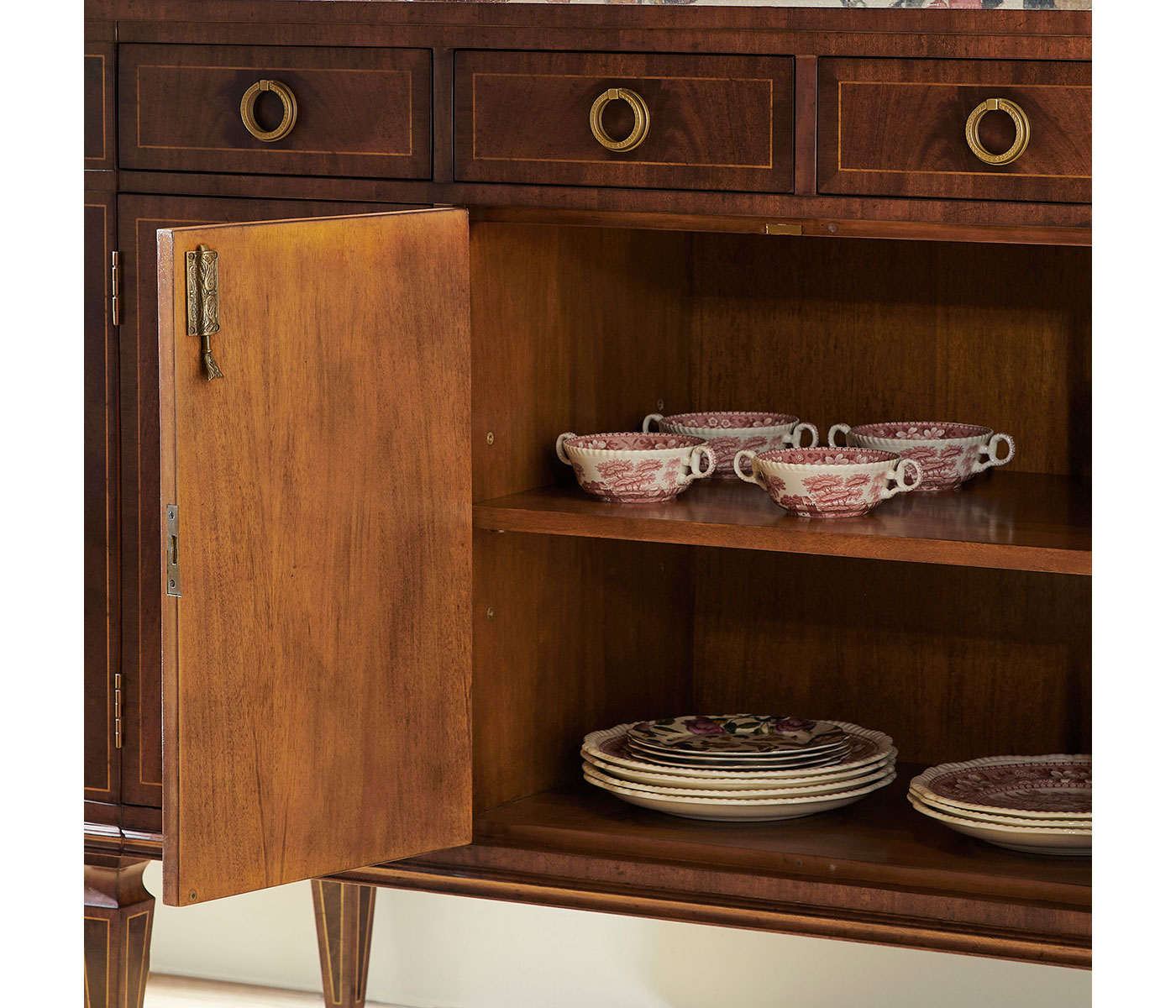 Windsor Regency Crotch Walnut Sideboard