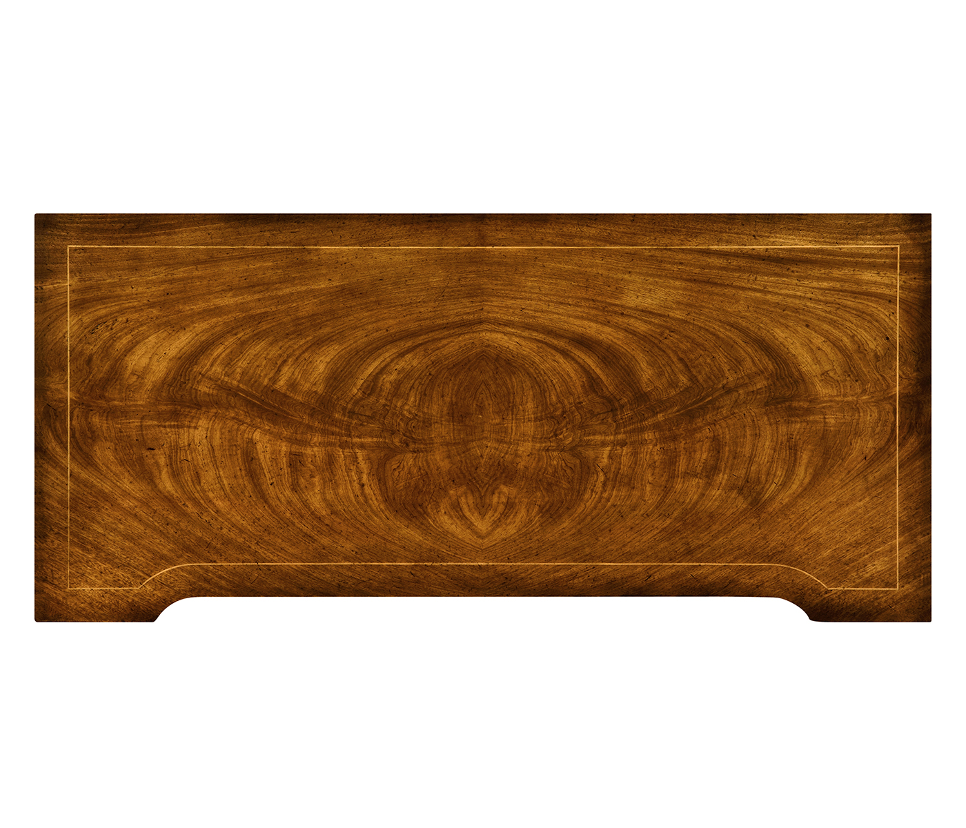Regency Walnut Reverse Breakfront Chest