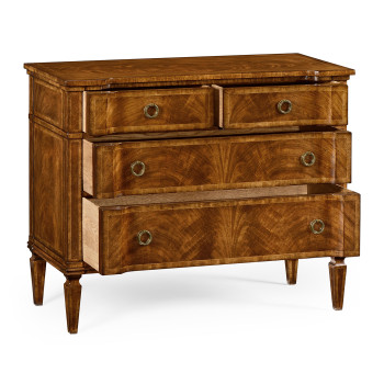 Regency Walnut Reverse Breakfront Chest