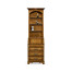 Burl oak slender bookcase bureau