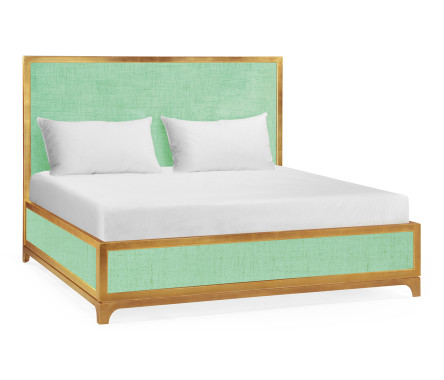 Robin's Egg & Gold Cali King Bed