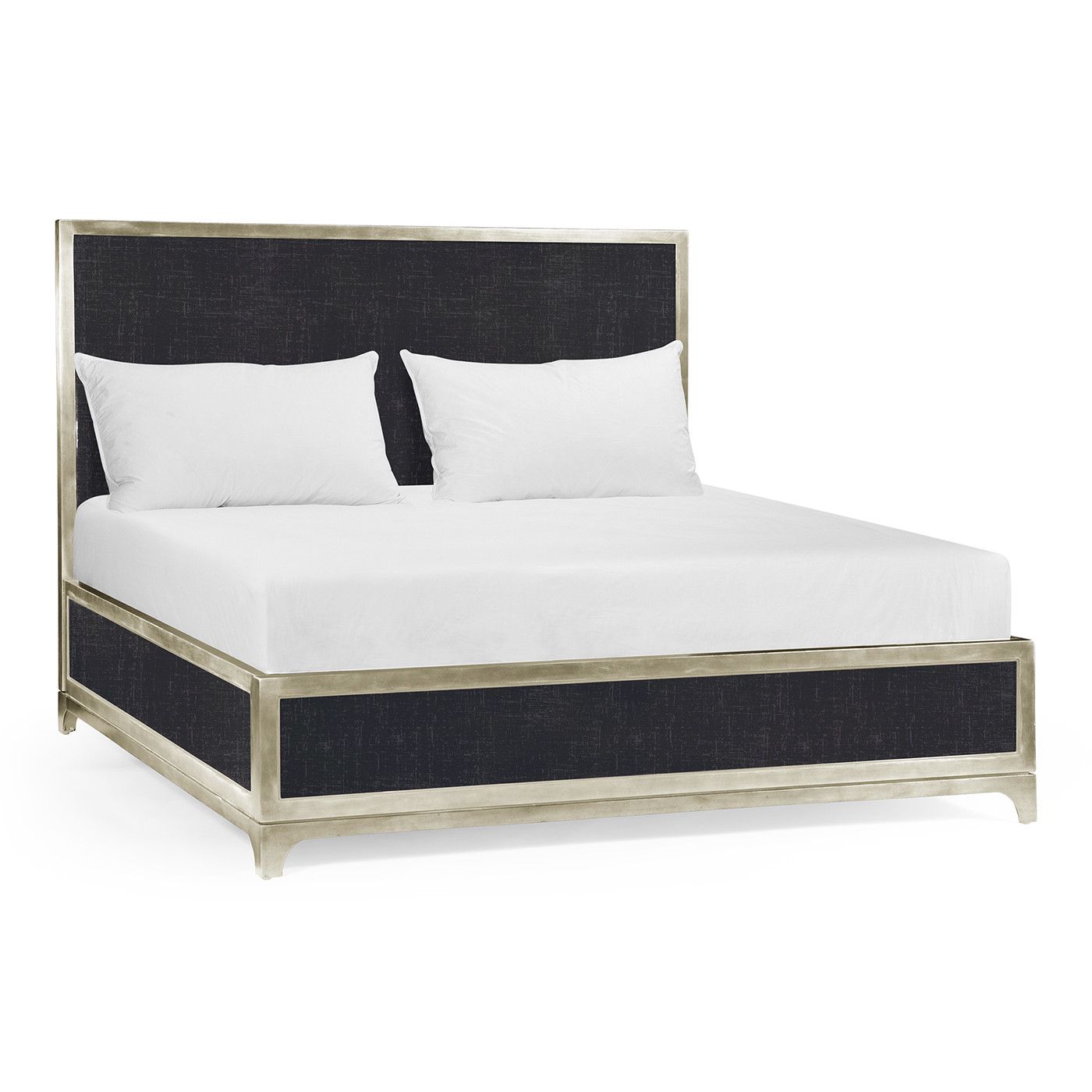 Charcoal & Silver Cali King Bed 
