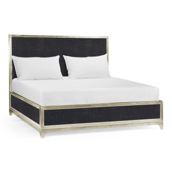Charcoal & Silver Cali King Bed 