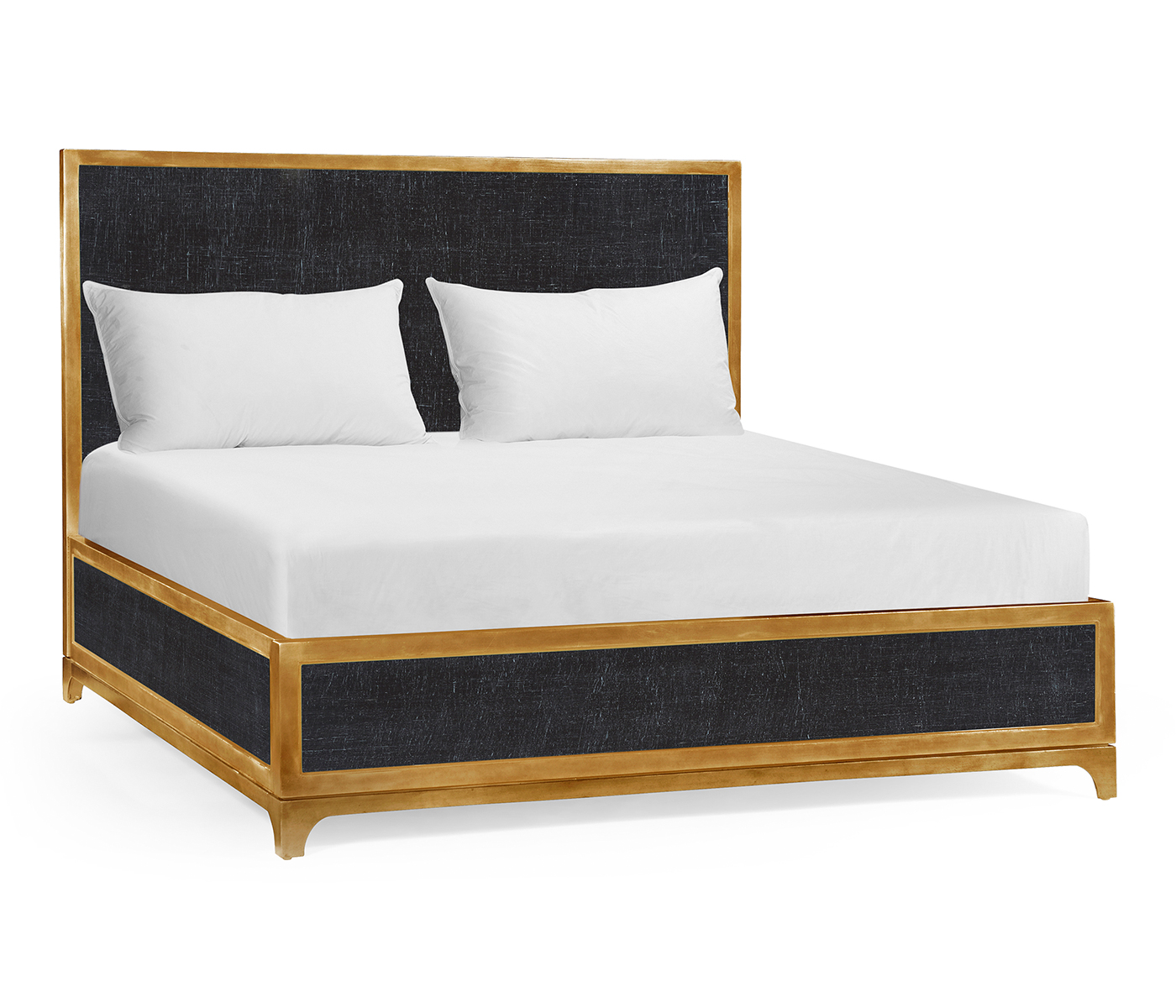 Charcoal & Gold UK King Bed 