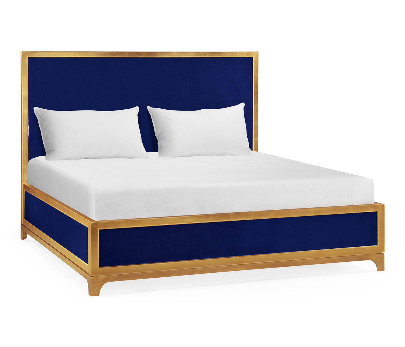 Royal Navy & Gold UK King Bed