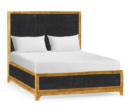 Charcoal & Gold UK Queen Bed 