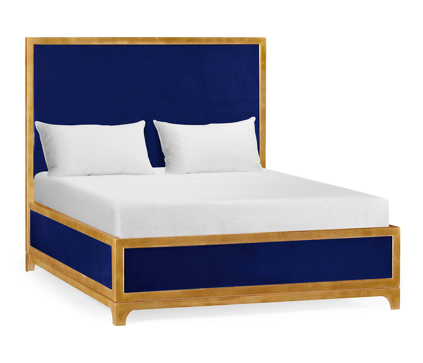 Royal Navy & Gold UK Queen Bed