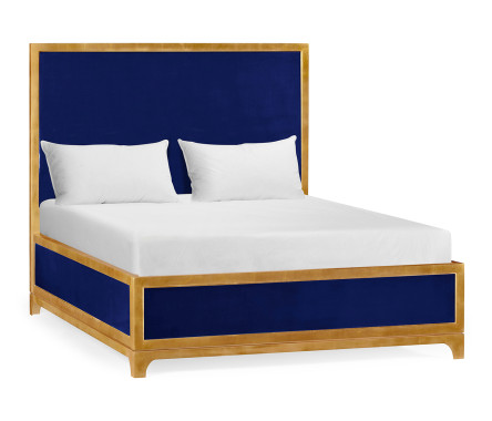 Royal Navy & Gold UK Queen Bed