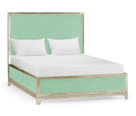 Robin's Egg & Silver UK Queen Bed