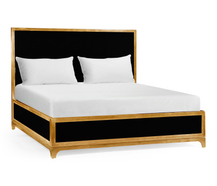 British Navy & Gold US King Bed