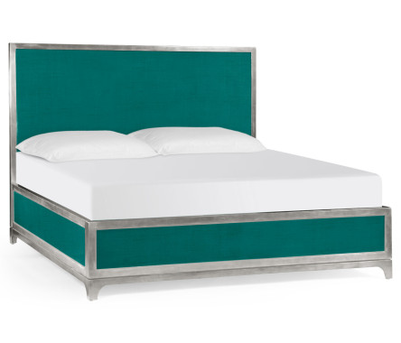 Peacock & Silver US King Bed 