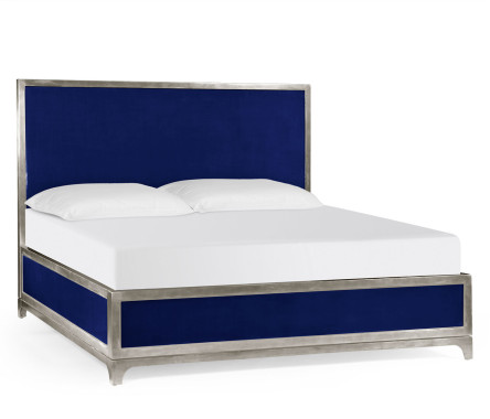 Royal Navy & Silver US King Bed
