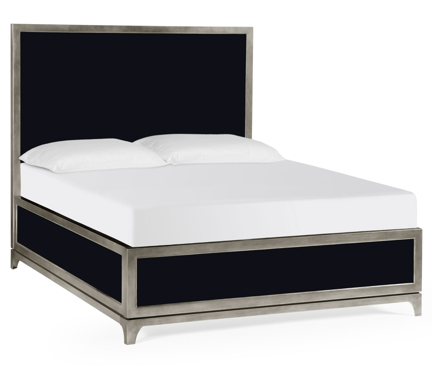 Noir & Silver US Queen Bed