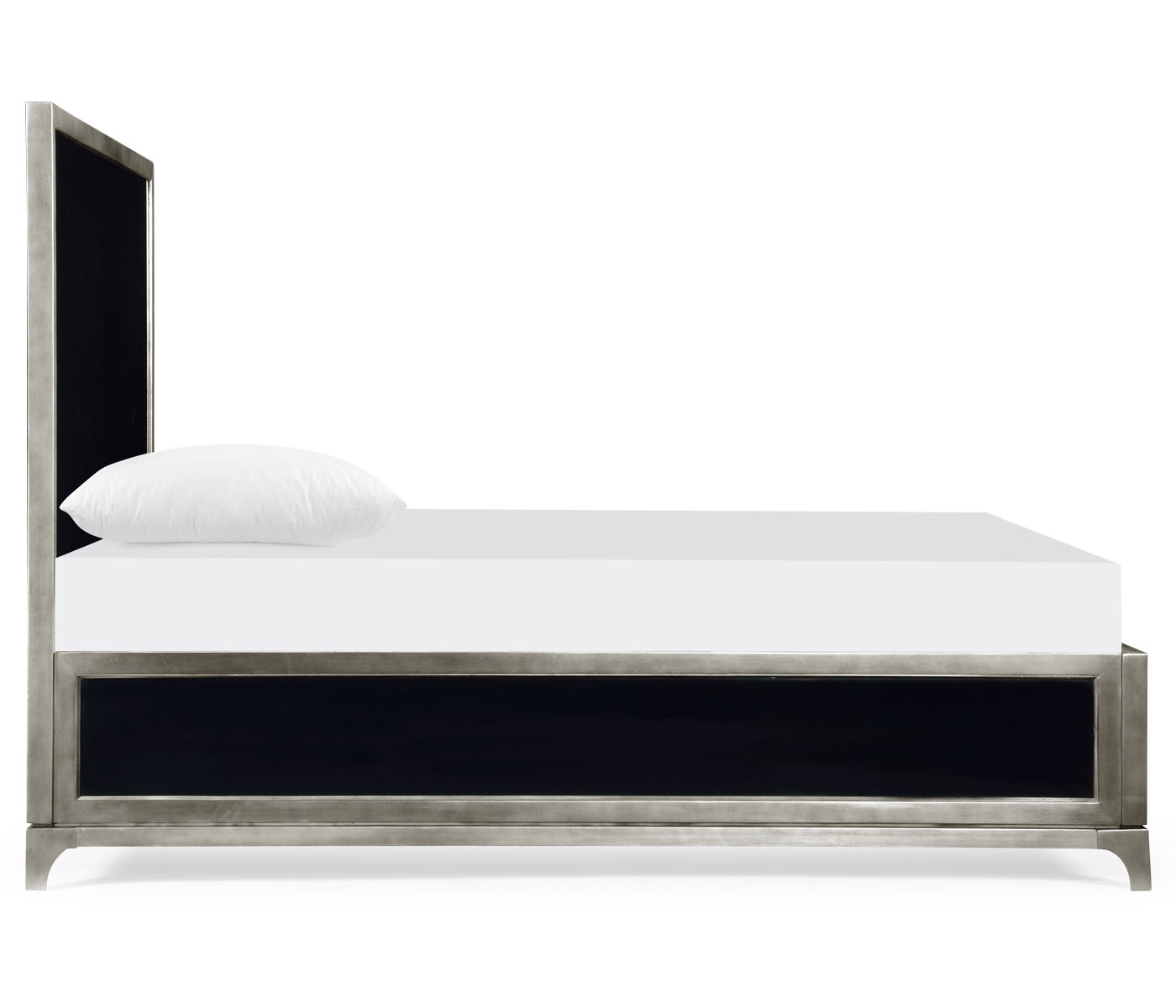 Noir & Silver US Queen Bed