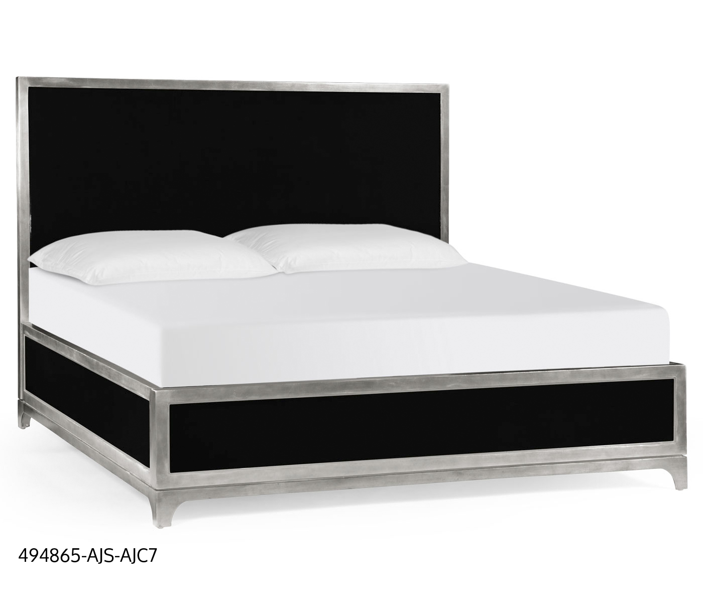 Noir & Silver UK King Bed