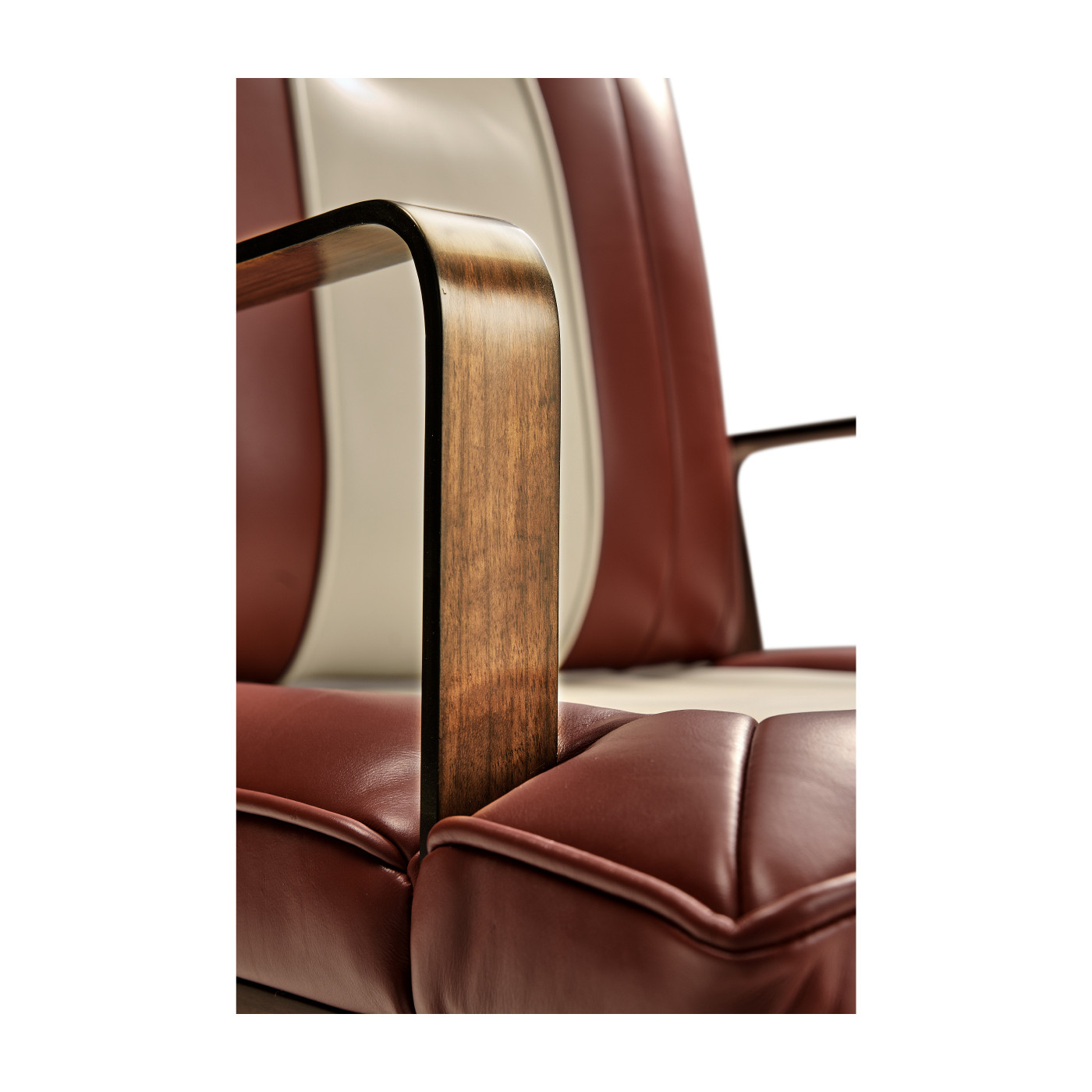 50's Americana Leather Easy Chair