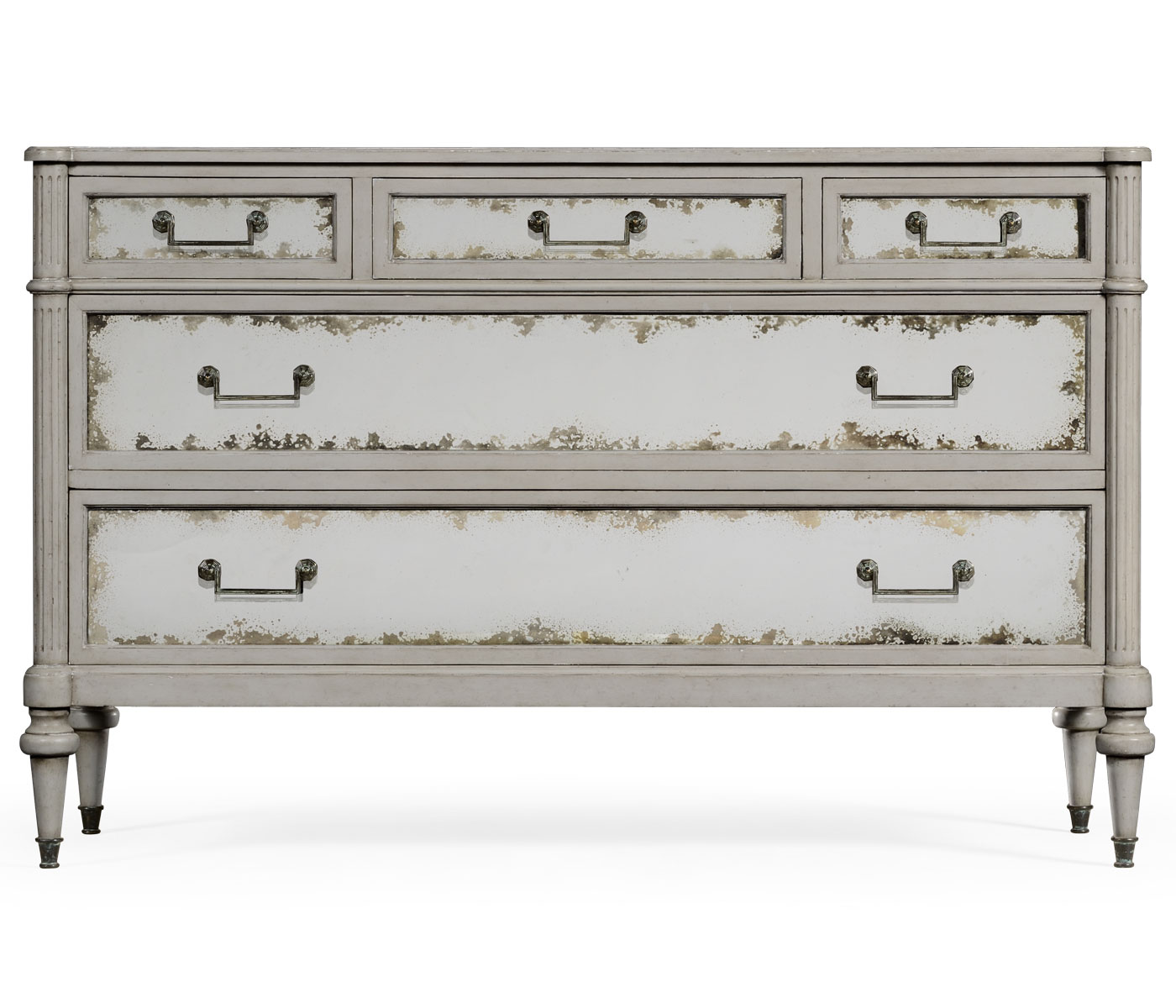 Grey Painted And Antiqued Chest of Drawers