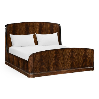 Biedermeier Mahogany UK Queen Bed