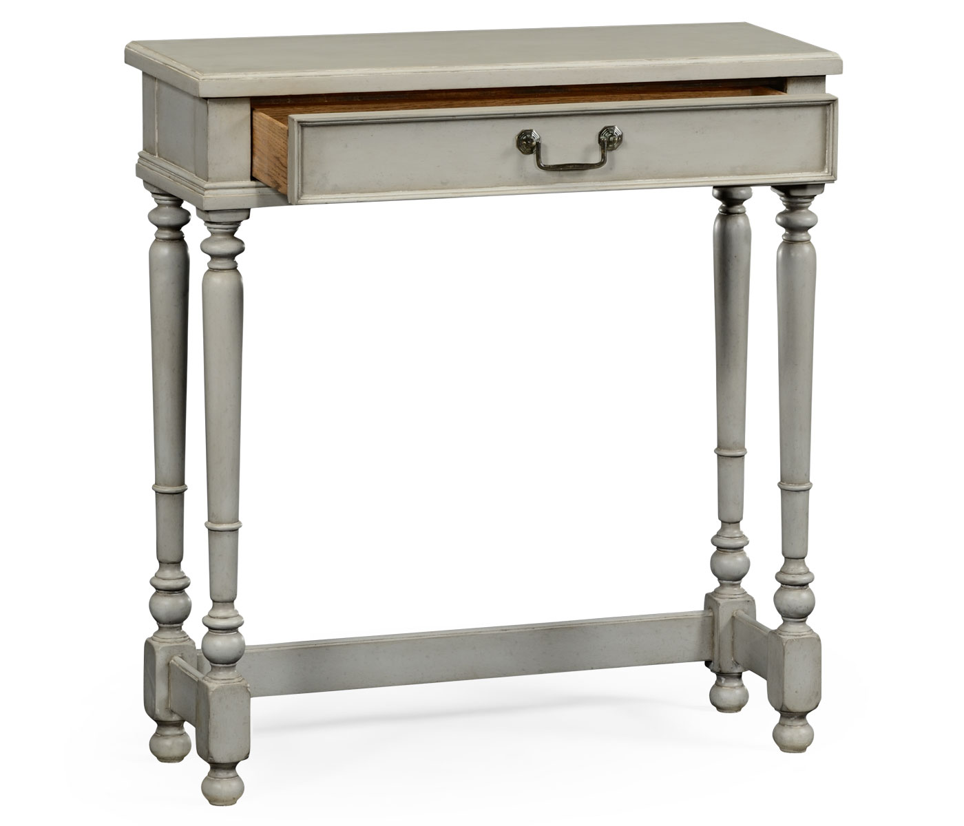 Grey Painted Rectangular Side Table