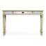 Grey painted and églomisé console