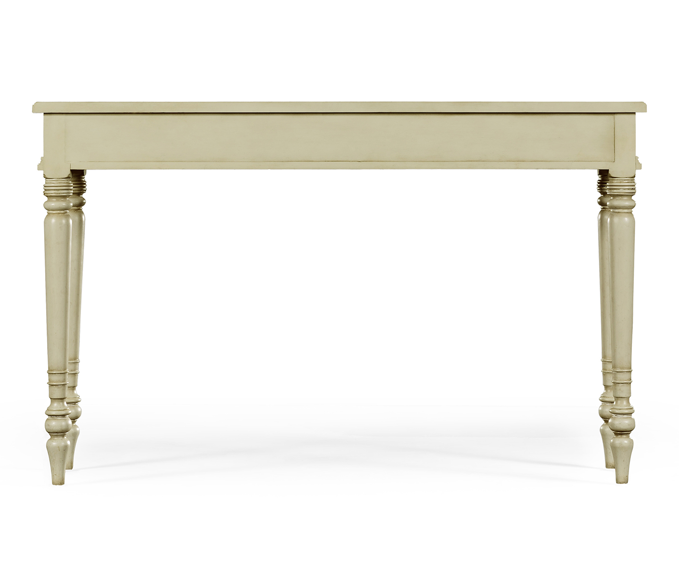 Grey painted and églomisé console