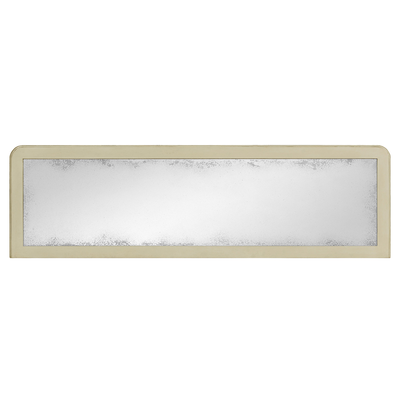 Grey painted and églomisé console