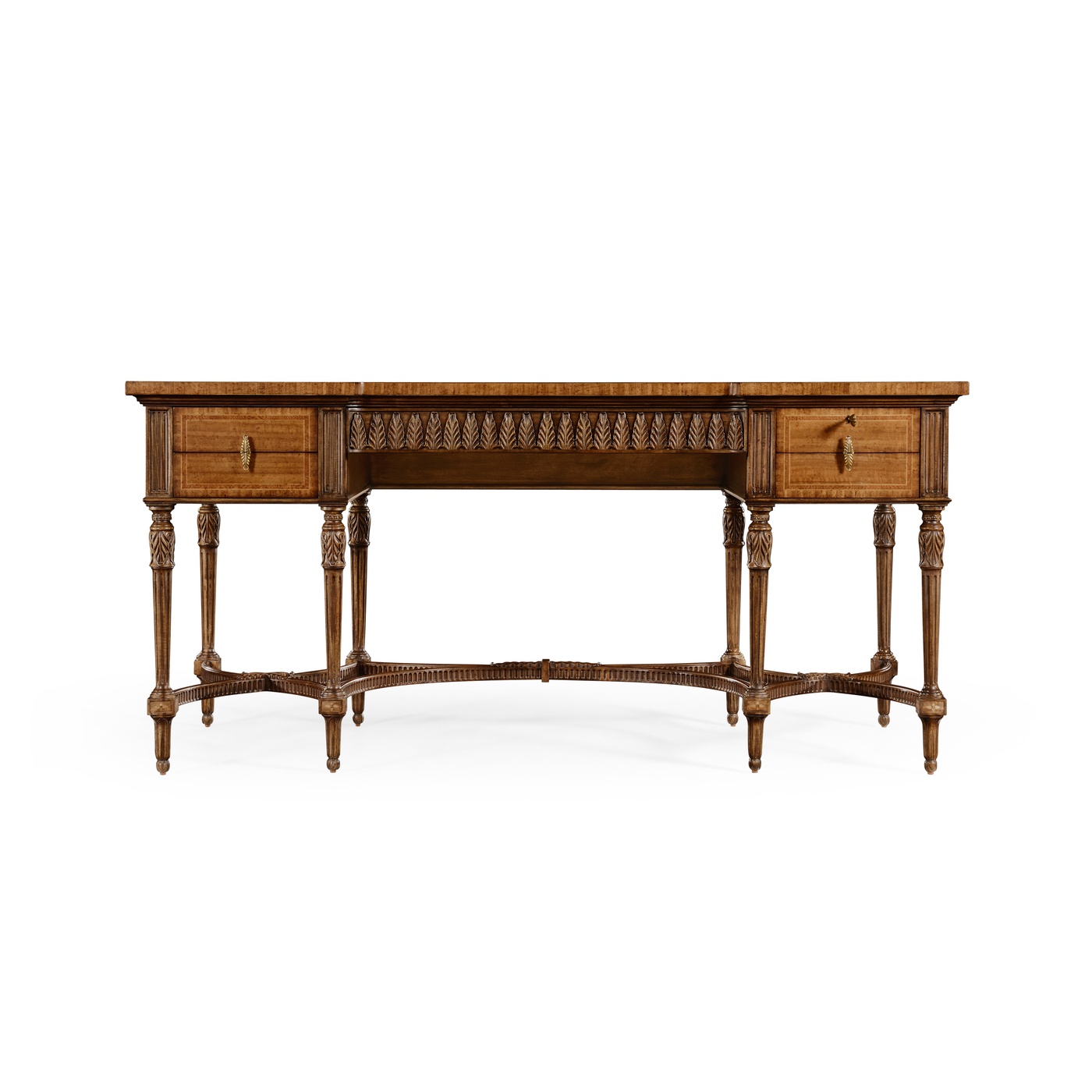 Napoleon III style writing table with fine inlay