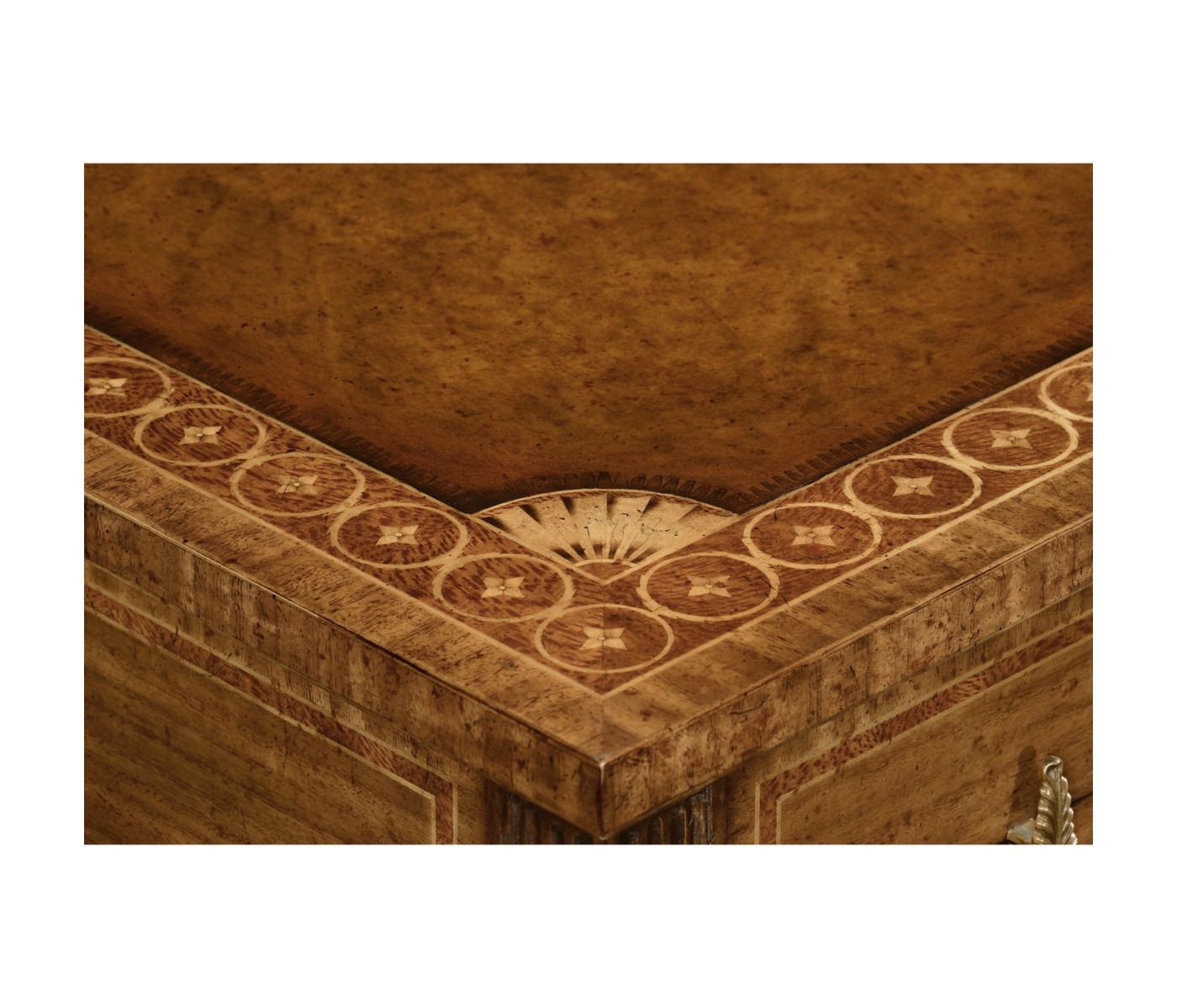 Napoleon III style writing table with fine inlay