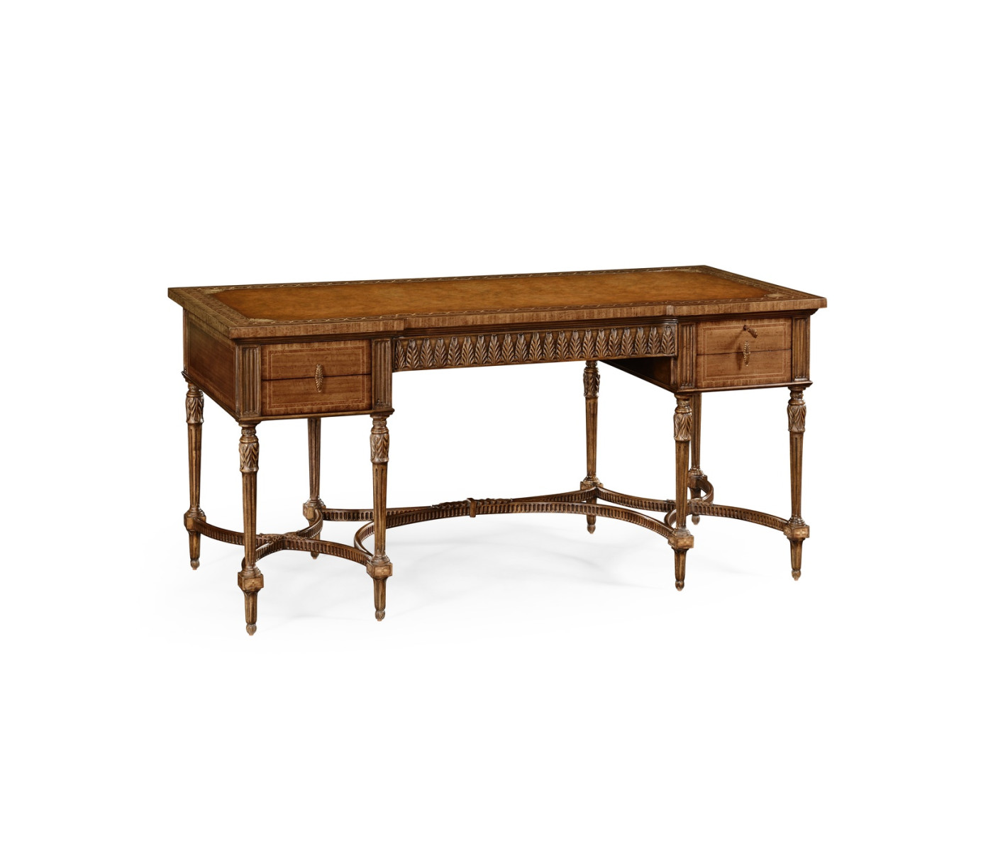 Napoleon III style writing table with fine inlay