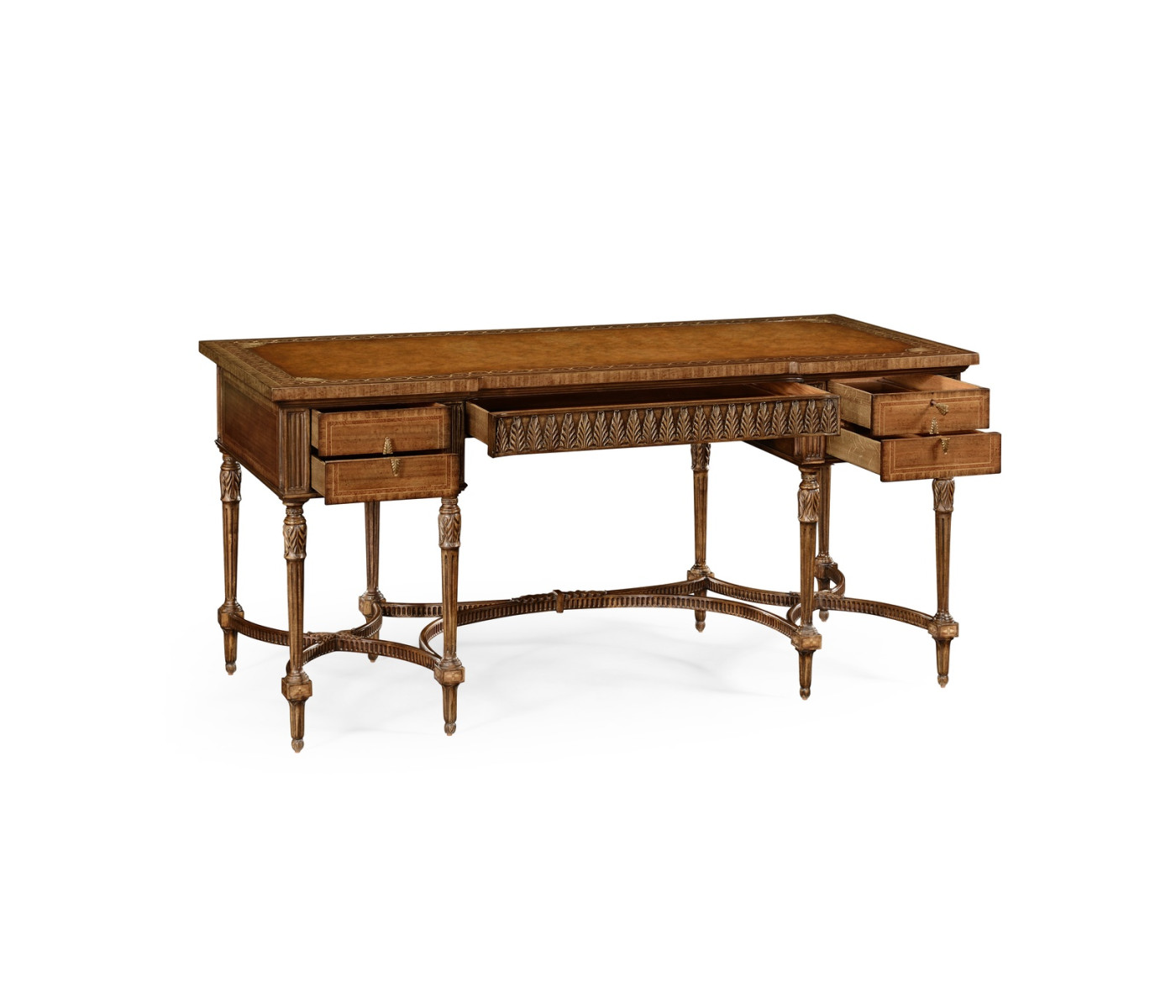 Napoleon III style writing table with fine inlay