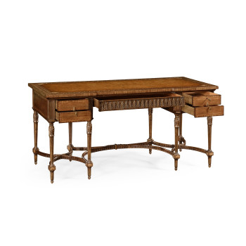 Napoleon III style writing table with fine inlay