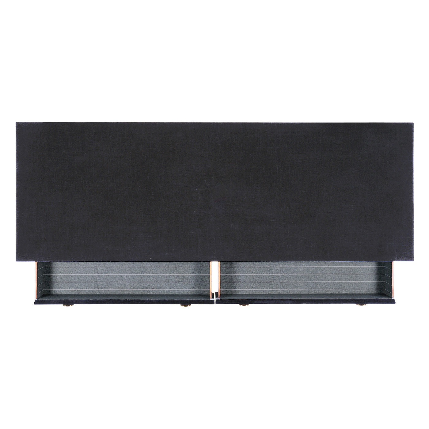 Charcoal & Gold Double Low Chest 