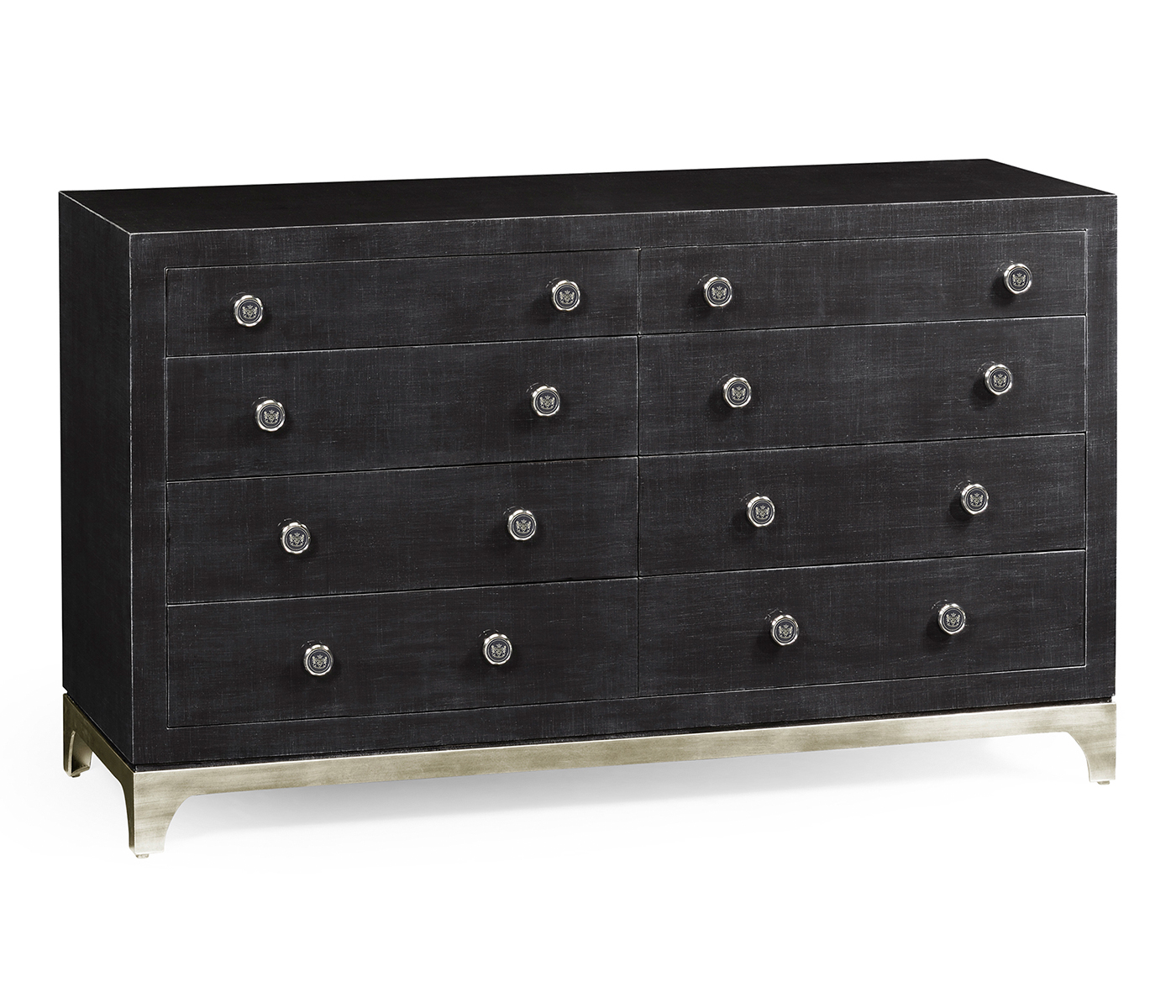 Charcoal & Silver Double Low Chest 