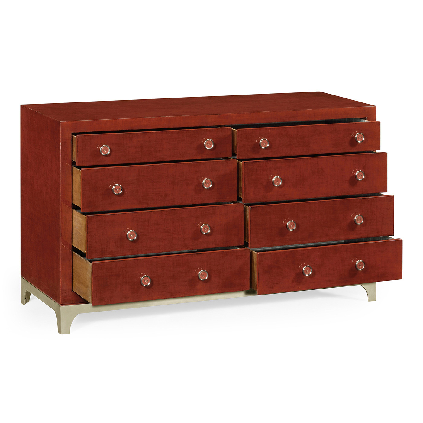 Lipstick & Silver Double Low Chest 