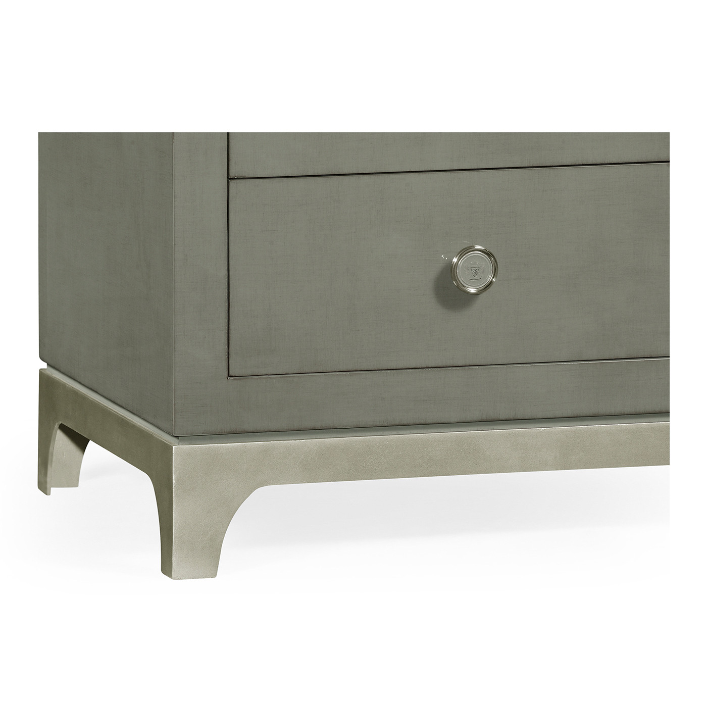 Slate & Silver Double Low Chest 