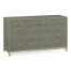 Slate & Silver Double Low Chest 