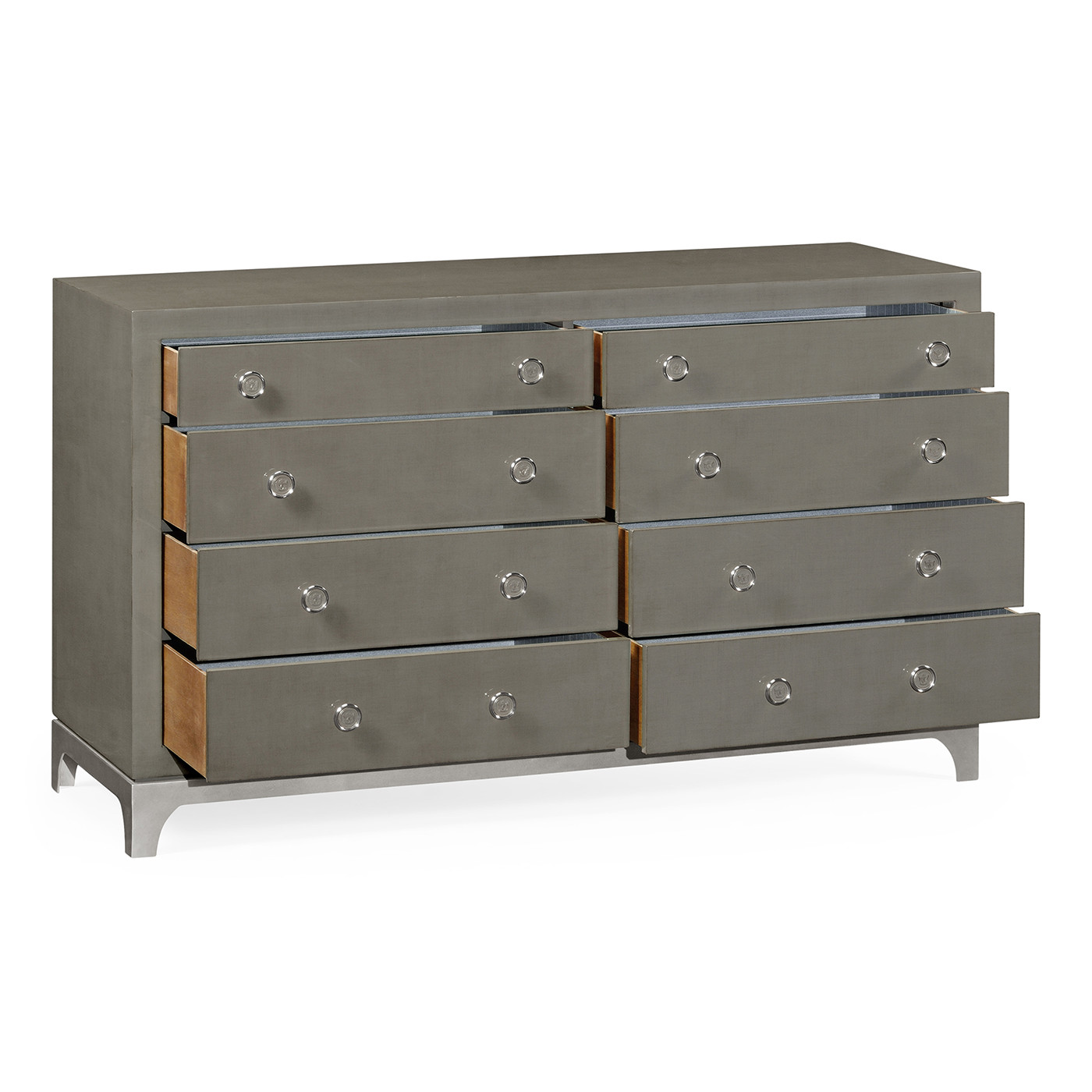 Slate & Silver Double Low Chest 