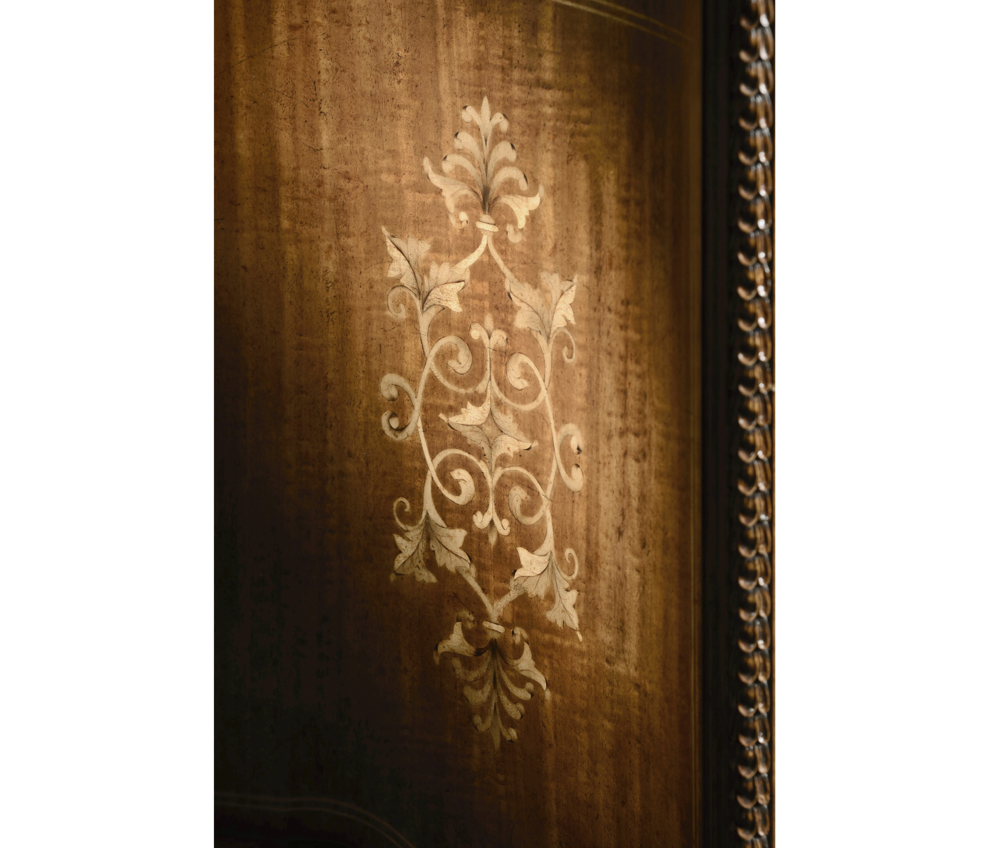 Chippendale style commode with fine inlay