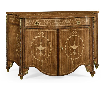 Chippendale style commode with fine inlay