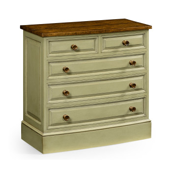 Gustavian Style Bow Fronted Chest
