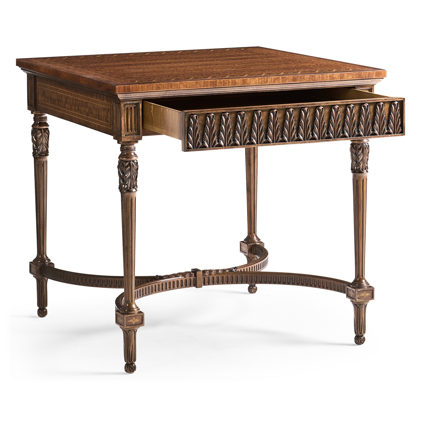 Napoleon III style side table with fine inlay