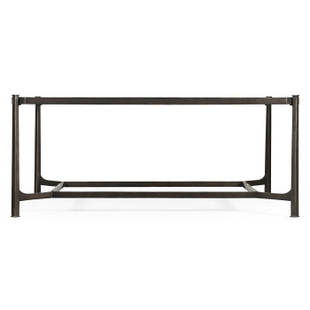 Distressed Bronze Rectangular Coffee Table