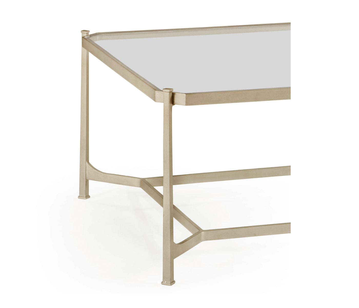 Silver Rectangular Coffee Table