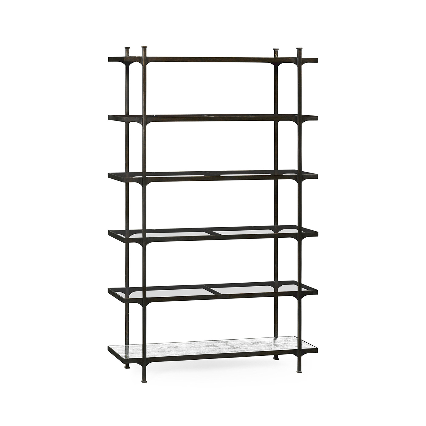 Distressed Bronze Six Tier Étagère