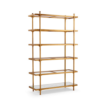 Gilded Six Tier Étagère