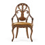 Sheraton Walnut Oval Back Arm Chair