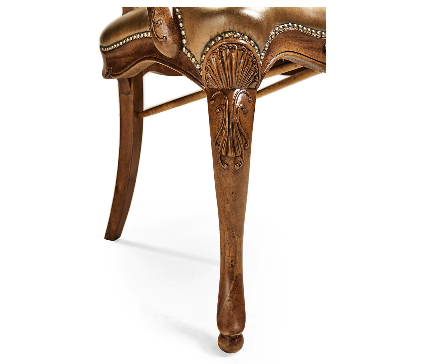 Sheraton Walnut Oval Back Arm Chair