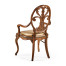Sheraton Walnut Oval Back Arm Chair