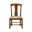 Striped inlay side chair